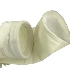 Dust filter bag polyester material with PTFE membrane 500gsm130 degree good air permeability and high dust collection efficiency