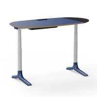 UISpair Panneau électrique intelligent moderne réglable en hauteur Bureau à domicile Bureau importé double moteur debout alternant bois de manguier