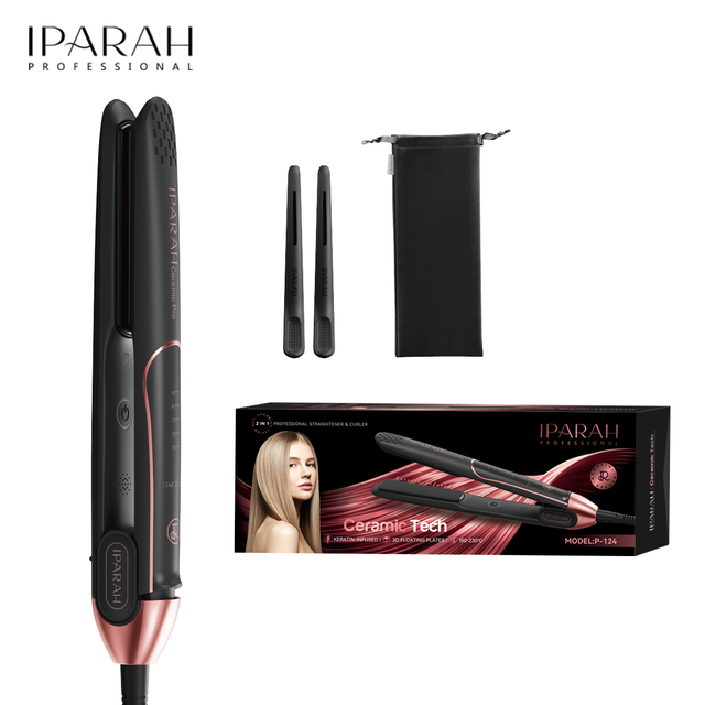IPARAH P-124 24mm New Electric Flat Iron Professional Hair Straightener for Women