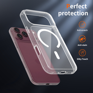 <span class=keywords><strong>Funda</strong></span> Magnética Personalizada con Carga Inalámbrica para Teléfono, <span class=keywords><strong>Funda</strong></span> Protectora Transparente Antiamarilla para <span class=keywords><strong>iPhone</strong></span> 18 17 16 <span class=keywords><strong>Pro</strong></span> <span class=keywords><strong>Max</strong></span> - Product Image 2