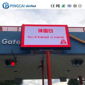 6X4M 4X3 4Mx2M 15X4M 4K P5 P10 Outdoor Full Color Banner Led Screen Shopfront Advertising Led Signage Digital Billboard