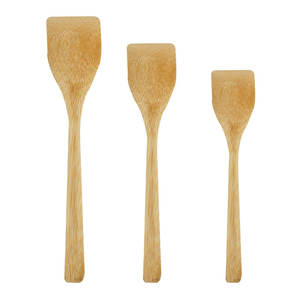 Premium Eco-Friendly Solid Bamboo Multifunction Spatula Non-Scratch Nonstick Turner 1-Piece Home Kitchen <b>Tool</b> <b>Set</b> <b>Box</b> Packaging - Product Image 2