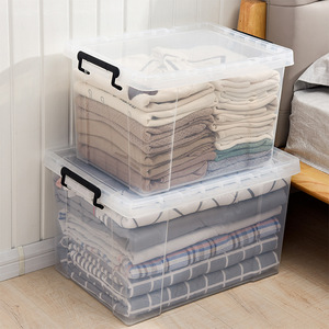 Chất lượng cao trong suốt PP nhựa lưu trữ <span class=keywords><strong>container</strong></span> hộp Stackable Thiết kế quần áo Organizer - Product Image 2