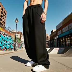 Pantalones Deportivos Personalizados para Hombre, Estilo Hip Hop Retro, Cintura Alta, Pierna Ancha, Holgados, Casuales, con Bolsillos Laterales, Talla Grande - Product Image 2