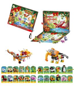 STARMERRY Noël Poke Fun <span class=keywords><strong>Animal</strong></span> <span class=keywords><strong>Crossing</strong></span> Blind Box Compatible Plastique Non Toxique Échelle 1/12 Assemblage Éducatif Animaux - Product Image 3