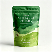 Poudre de Matcha aux Champignons OEM – Mélange Complexe de 7 Champignons – Boisson Quotidienne Végétale pour le Bien-être – Sans OGM, Sans Gluten