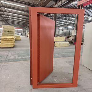 Porta Acustica Y-H in Acciaio Ecologico Rosso Mattone, Insonorizzata 35dB, Spessore 10cm, Doppia Guarnizione, per Interni/Esterni, Direttamente dalla Fabbrica - Product Image 6
