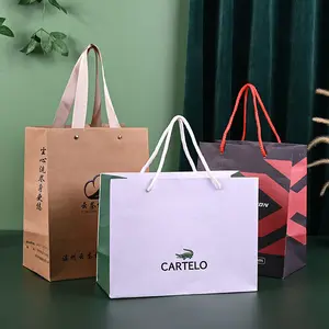 Custom Eco Friendly Brown Gift Shopping Takeaway Paper Kraft Packaging Bags With Your Own Logo Bolsas De Papel Kraft Bag