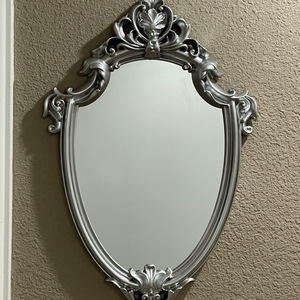 Vintage Vanity gương kim loại khung nhựa mô hình tính khí cổ vàng tường trang trí gương - Product Image 5