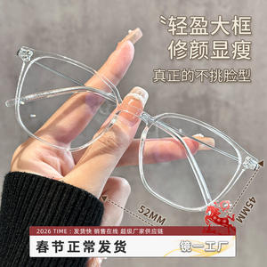 Monturas de gafas cuadradas transparentes Danyang para mujer 19320 ultraligeras TR90 con montura completa de plástico y lentes de plástico - Product Image 5