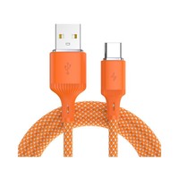 Câble USB tressé en nylon à charge rapide 5A |   3 types de câbles USB-C vers C USB C USB IOS |   4 couleurs : noir/blanc/orange/argent |   Utilisation d'ordinateurs