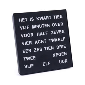Производитель, уникальный дизайн, индивидуальные языковые настенные часы, домашний декор, голландский Французский Немецкий стол, электронные светодиодные часы - Product Image 4