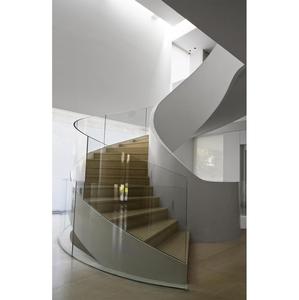 Idées d'escaliers modernes avec garde-corps en métal <span class=keywords><strong>et</strong></span> bande de roulement d'<span class=keywords><strong>escalier</strong></span> en <span class=keywords><strong>bois</strong></span> épais Escaliers intérieurs ronds <span class=keywords><strong>et</strong></span> incurvés - Product Image 3