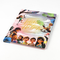 Livre d'images de luxe pour enfants, personnalisé, couverture rigide, reliure cousue, impression offset, dorure à chaud, vernis sélectif UV, gaufrage, haute qualité, format complet