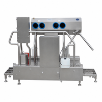 Solution d'entrée hygiénique industrielle robuste de 2,7 kW - Distributeur automatique de désinfectant pour les mains et canal de lavage de chaussures à double rouleau