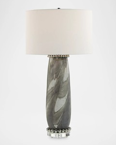 Lampe de bureau moderne à corps rond en fer pour chambre à coucher, alimentée par courant alternatif avec connectivité Wi-Fi pour tables de chevet - Product Image 3