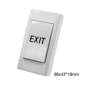 12V Mini ABS Plastic Fireproof Push to <strong>Exit</strong> <strong>Button</strong>-Surface Mounted for Smart Door <strong>Lock</strong> Access Control | Indoor/Office - Product Image 4