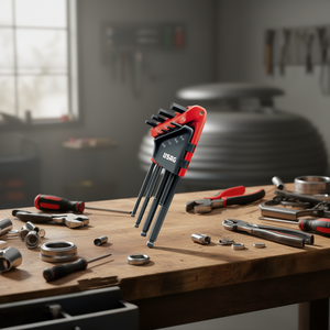 Juego de Llaves Hexagonales Usac de 2 mm, 2.5 mm, 3 mm, 4 mm, 5 mm, 6 mm y 8 mm, Herramienta Plegable - Product Image 3