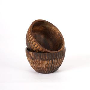 Tazón de Madera Biodegradable Hecho a Mano y Pulido, el Más Vendido, para Fiestas y Servir Comida, Diseño Moderno, Calidad y Precio de Exportación - Product Image 4