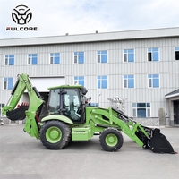 Premium-Qualität Diesel-Lader FULCORE 190 °   Baggerlader mit Starker Hydraulischer Leistung für Landwirtschaft und Bau - Radlader