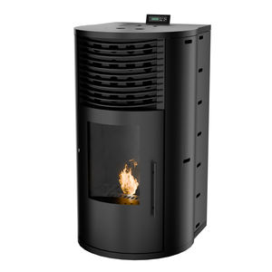 Poêle à granulés de bois autoportant en fonte de conception moderne <span class=keywords><strong>20KW</strong></span> gazogène intérieur automatique économie d'énergie pour le chauffage du salon - Product Image 5