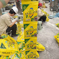 Deterjen Bubuk OEM Formula Hemat Biaya, Bubuk Cuci Pakaian Label Pribadi untuk Distributor Pasar Massal Afrika