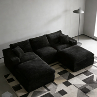 Canapé convertible moderne de luxe 3+2 places pour salon, chambre et hôtel