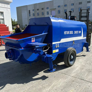 Pompe à béton portable la moins chère pompe à béton utilisée Chine usine 30m 8 mètres cubes pompe à béton malaxeur pompe à ciment - Product Image 1