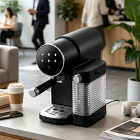 Machine à expresso semi-automatique AZ-EM1550 – Spécifications : Réservoir d'eau 1,1 L + Réservoir de lait 0,9 L – Équipement à café domestique