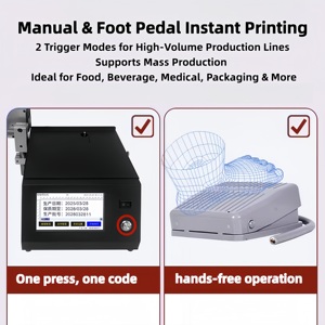 Stampante a getto d'inchiostro touch screen statica intelligente 4POLETECH per la codifica di data di scadenza, batch, <span class=keywords><strong>QR</strong></span>/codice a barre e logo - Product Image 4