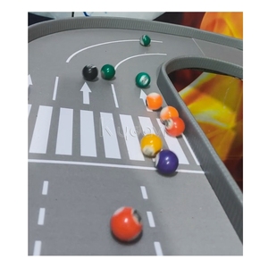 Juego de Carreras Interactivo Personalizable para Interiores, Tipo Carnaval, con Bolas de Billar, Pinball, Batalla de Física, Pista de Carreras - Product Image 4