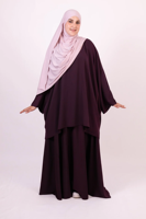 Ensemble HAFSA en gros pour femmes musulmanes grandes tailles – Jupe et robe Abaya douces, confortables, minimalistes et élégantes, idéales pour le quotidien