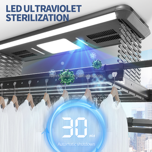 Smart elettronica per interni in alluminio stendibiancheria <span class=keywords><strong>da</strong></span> <span class=keywords><strong>soffitto</strong></span> appendiabiti per pantaloni indumenti montati a parete per uso domestico lavanderia - Product Image 6
