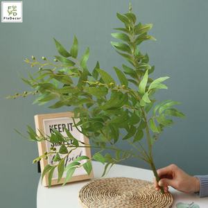 الأكثر مبيعًا فروع صفصاف صناعية رخيصة أوراق لتزيين خلفية الزفاف باللون الأبيض والأخضر - Product Image 6