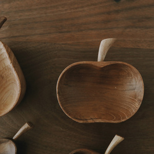 <span class=keywords><strong>Assiette</strong></span> à sauce en bois massif, pratique et mignonne, en forme de fruit, petite, compatible micro-ondes, design <span class=keywords><strong>moderne</strong></span> et minimaliste, origine Chine - Product Image 4