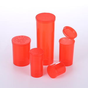 Hinged Medical <strong>Red</strong> Pop Top Bottle-vial Medical Her Pop Top Vial <strong>Containers</strong> Jars Bottles Medicine Pill - Product Image 3