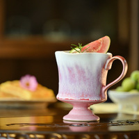 El Artista Coreano Woo Guk-won Colabora en la Creación de una Taza de Café de Cerámica con Degradado de Color, Estilo Francés Retro Moderno Minimalista Dehua