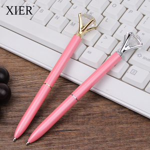 Großhandel Benutzerdefiniertes Logo Werbe-Bling-Geschenk Personalisierter Dünner Metall-Kugelschreiber Kristall-Stift - Product Image 5