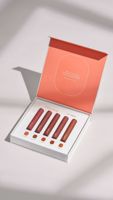 Ensemble de rouges à lèvres mats de haute qualité en gros avec boîte, 6 pièces, collection de couleurs de lèvres longue durée et imperméables pour les marques de beauté