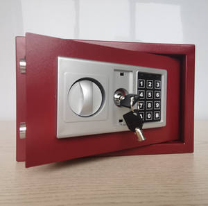 スチールロッカー金庫安全ボックスホーム安全ボックスミニ隠し壁安全キーロック付き - Product Image 4