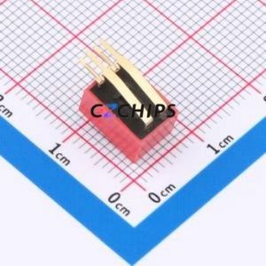 DA-02RP DIP Switch Through hole Component (THT) Switch Flat Toggle, Raised Type Single Pole Single Throw 2 2.54mm - Product Image 2