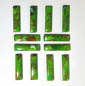 แหวนคุณภาพพรีเมียม AMARA ทำจากหยกเทอร์ควอยซ์สีเขียวธรรมชาติทรงสี่เหลี่ยมผืนผ้าแท้สำหรับทำเครื่องประดับสั่งทำพิเศษ - Product Image 3