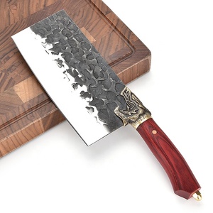 Juego <span class=keywords><strong>de</strong></span> Cuchillos <span class=keywords><strong>de</strong></span> Cocina AsiaKey <span class=keywords><strong>de</strong></span> 8 Pulgadas, Forjados <span class=keywords><strong>a</strong></span> Mano, con Mango <span class=keywords><strong>de</strong></span> Madera <span class=keywords><strong>de</strong></span> Palisandro, Acero Inoxidable Ecológico, Diseño <span class=keywords><strong>de</strong></span> Tigre - Product Image 3