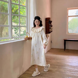 Vente en gros d'usine/OEM [88098 en stock] Robe de nuit d'<span class=keywords><strong>allaitement</strong></span>, robe de maternité pour l'automne/l'hiver, vêtements post-partum, femmes enceintes - Product Image 3