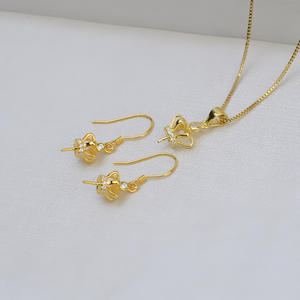 จี้มงกุฎเงินแท้ S925 พร้อมต่างหูแบบเกี่ยวหูประดับมุก ชุดอุปกรณ์ DIY ถาดเปล่ากึ่งสำเร็จรูป 1357 สำหรับแฟชั่นผู้หญิง - Product Image 3