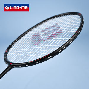 Raquette de <span class=keywords><strong>badminton</strong></span> en fibre de carbone de haute qualité avec cadre d'amphithéâtre et matériau PU Grip - Product Image 5