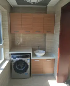 Çin Foshan Watetrproof ev çamaşır makinesi dolabı 304 paslanmaz çelik çamaşır dolabı Vanity