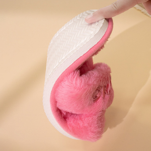 Pantuflas <span class=keywords><strong>de</strong></span> Felpa Cruzadas con Suela <span class=keywords><strong>de</strong></span> EVA <span class=keywords><strong>de</strong></span> Diseño Nuevo y Premium, Pantuflas <span class=keywords><strong>de</strong></span> <span class=keywords><strong>Casa</strong></span> con Forro <span class=keywords><strong>de</strong></span> Felpa y Buena Calidad <span class=keywords><strong>de</strong></span> Producto - Product Image 5