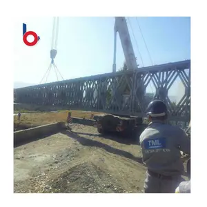 Высококачественная легкая аварийная конструкция моста bailey стальная ферма