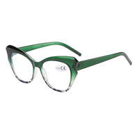 Lunettes de presbytie unisexe élégantes en acétate œil de chat, anti-lumière bleue, verres transparents, pour grands visages – Vente en gros directe usine Chine